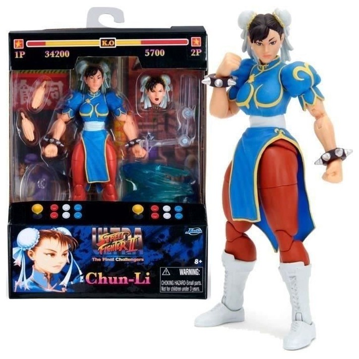 JADA SF FIG ARTICULEE 15CM+ACCS CHUN-LIdes 8 ans JADA SF FIG ARTICULEE 15CM+ACCS CHUN-LIdes 8 ans