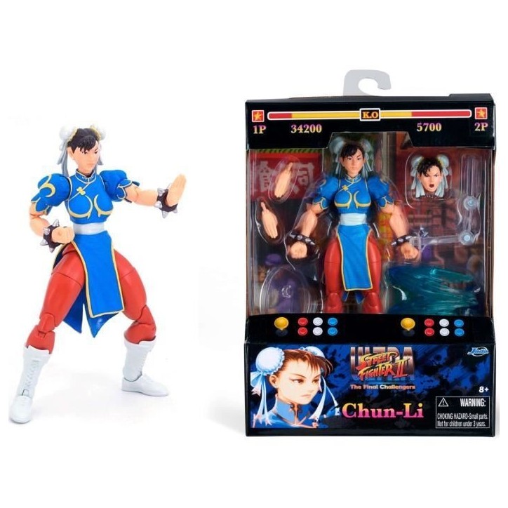 JADA SF FIG ARTICULEE 15CM+ACCS CHUN-LIdes 8 ans JADA SF FIG ARTICULEE 15CM+ACCS CHUN-LIdes 8 ans