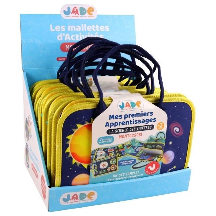 Pochette d'Activitées Espace - Montessori - JADE - Jeu Educatif - Voyage - Sensoriel - Jeu Pour Enfant - Design Français Pochette d'Activitées Espace - Montessori - JADE - Jeu Educatif - Voyage - Sensoriel - Jeu Pour Enfant - Design Français