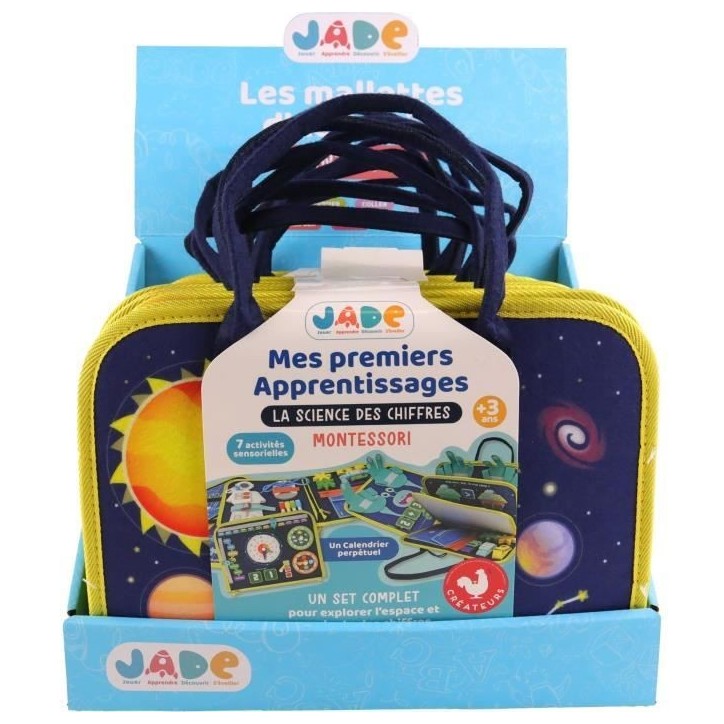 Pochette d'Activitées Espace - Montessori - JADE - Jeu Educatif - Voyage - Sensoriel - Jeu Pour Enfant - Design Français Pochette d'Activitées Espace - Montessori - JADE - Jeu Educatif - Voyage - Sensoriel - Jeu Pour Enfant - Design Français