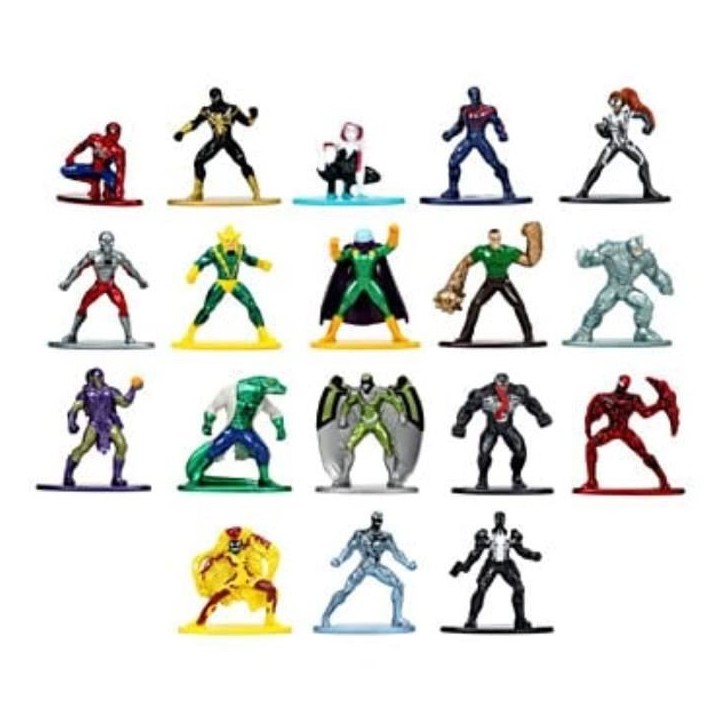 Coffret Spiderman - SIMBA.DICKIE.GROUP - 18 figurines 4cm en métal - Multicolore - Blanc - Enfant Coffret Spiderman - SIMBA.DICKIE.GROUP - 18 figurines 4cm en métal - Multicolore - Blanc - Enfant