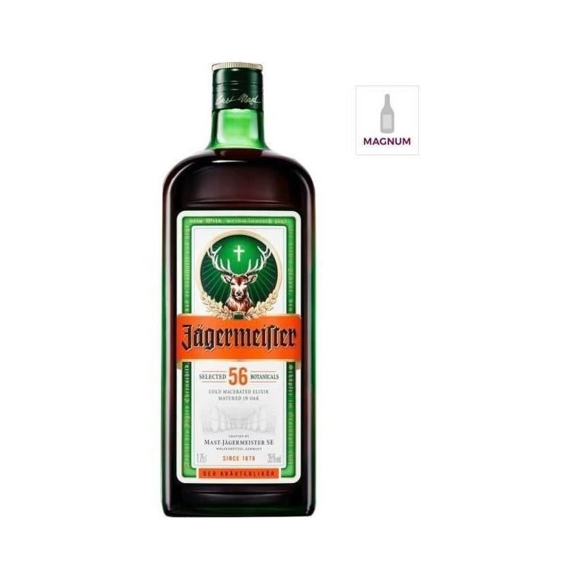 Liqueur Jagermeister - Liqueur herbale - Allemagne - 35%vol - 175cl Liqueur Jagermeister - Liqueur herbale - Allemagne - 35%vol - 175cl