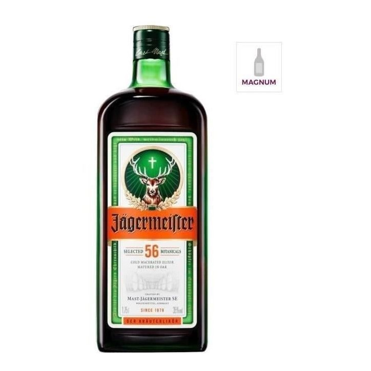 Liqueur Jagermeister - Liqueur herbale - Allemagne - 35%vol - 175cl