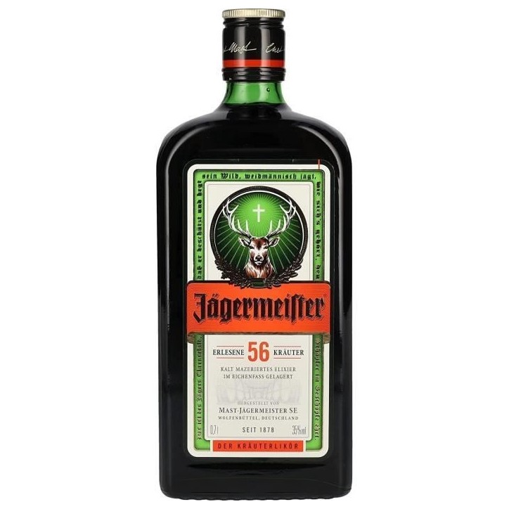 Liqueur Jagermeister - Liqueur herbale - Allemagne - 35%vol - 175cl