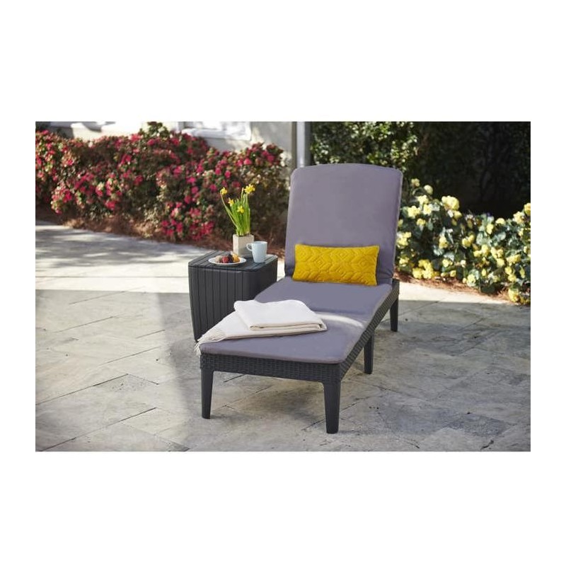 Bain de soleil - Allibert by KETER – JAIPUR - en résine imitation r Bain de soleil - Allibert by KETER – JAIPUR - en résine imitation r