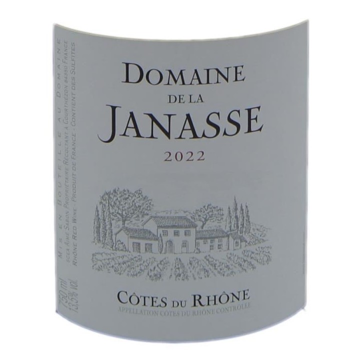 Domaine de la Janasse 2022 Côtes du Rhône - Vin rouge de la Vallée du Rhône