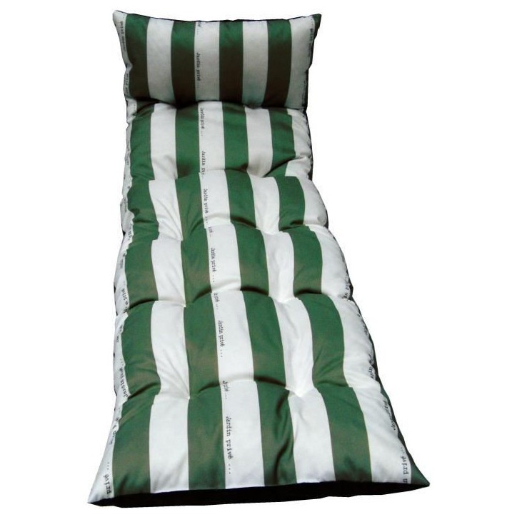 JARDIN PRIVE Bain de soleil Flocons Cancale Jp - 180 x 56 x 10 cm - Vert JARDIN PRIVE Bain de soleil Flocons Cancale Jp - 180 x 56 x 10 cm - Vert