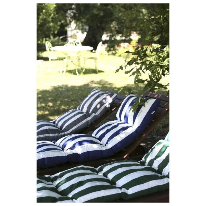 JARDIN PRIVE Bain de soleil Flocons Cancale Jp - 180 x 56 x 10 cm - Vert JARDIN PRIVE Bain de soleil Flocons Cancale Jp - 180 x 56 x 10 cm - Vert