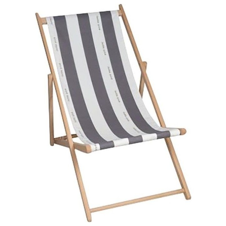Chilienne Cancale - JARDIN PRIVE - Gris - Pliable et sans entretien - Toile fixe - Multipositions Chilienne Cancale - JARDIN PRIVE - Gris - Pliable et sans entretien - Toile fixe - Multipositions
