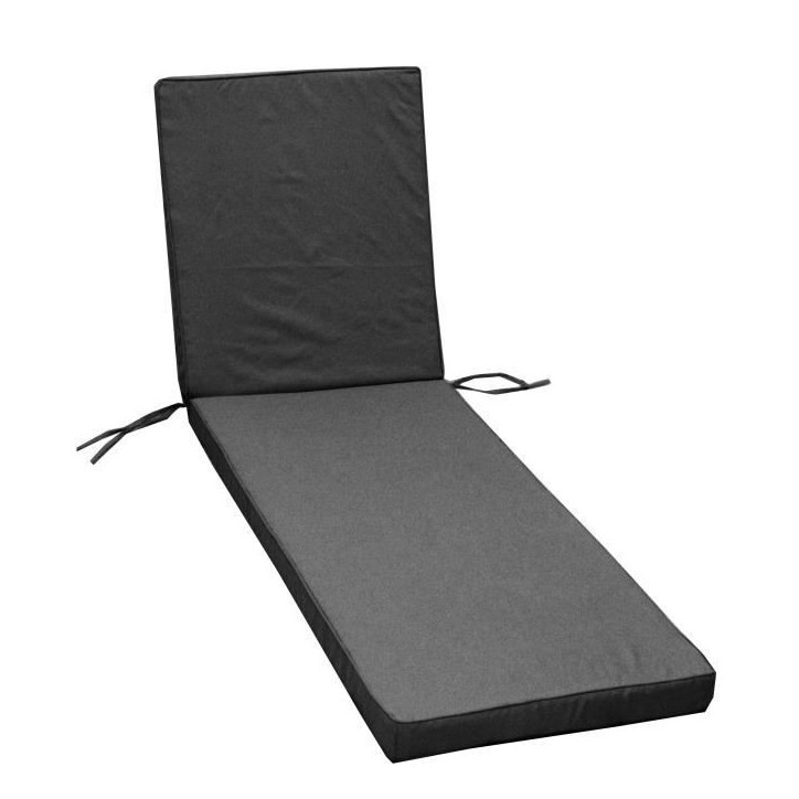 JARDIN PRIVE Coussin bain de soleil MONTE CARLO - 185 x 55 x 6 cm - Gris ardoise JARDIN PRIVE Coussin bain de soleil MONTE CARLO - 185 x 55 x 6 cm - Gris ardoise