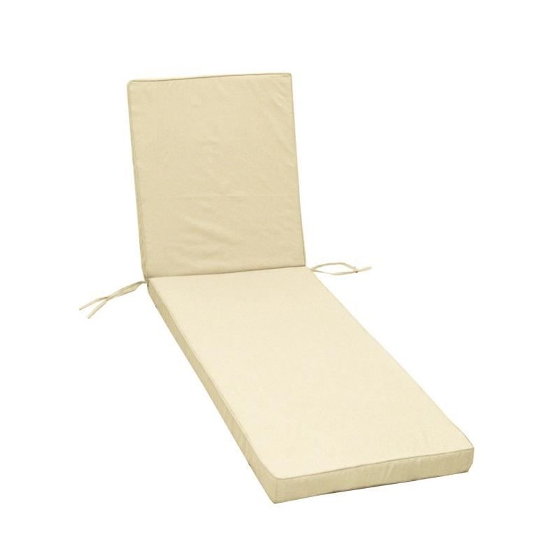 JARDIN PRIVE Coussin bain de soleil MONTE CARLO - 185 x 55 x 6 cm - Iv JARDIN PRIVE Coussin bain de soleil MONTE CARLO - 185 x 55 x 6 cm - Iv