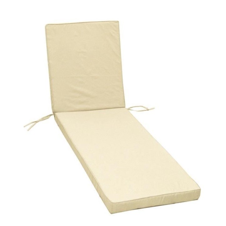 JARDIN PRIVE Coussin bain de soleil MONTE CARLO - 185 x 55 x 6 cm - Ivoire JARDIN PRIVE Coussin bain de soleil MONTE CARLO - 185 x 55 x 6 cm - Ivoire