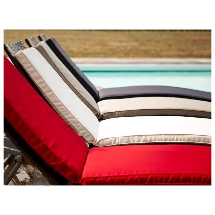 JARDIN PRIVE Coussin bain de soleil MONTE CARLO - 185 x 55 x 6 cm - Ivoire JARDIN PRIVE Coussin bain de soleil MONTE CARLO - 185 x 55 x 6 cm - Ivoire
