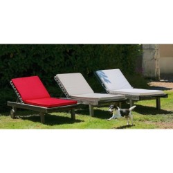 JARDIN PRIVE Coussin bain de soleil MONTE CARLO - 185 x 55 x 6 cm - Iv