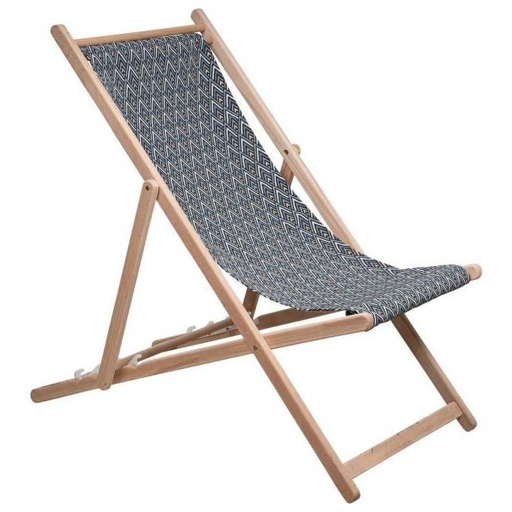 JARDIN PRIVE - Chilienne jacquard losange - toile amovible. JARDIN PRIVE - Chilienne jacquard losange - toile amovible.