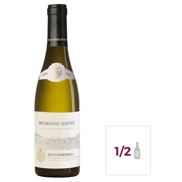 Jean Bouchard 2020 Bourgogne Aligoté - Vin blanc de Bourgogne - 37,5 cl