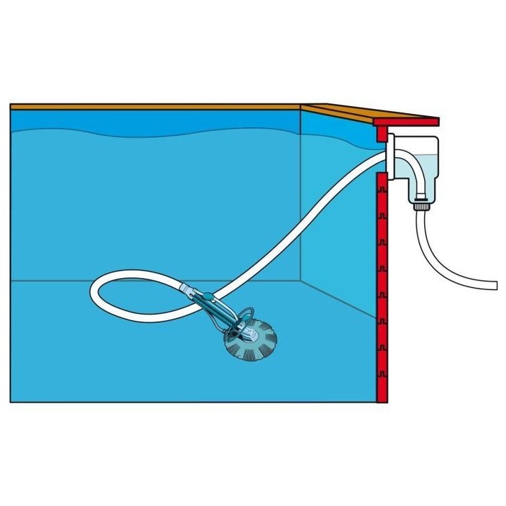 Aspirateur nettoyeur hydraulique de piscine UBBINK - Poolcleaner auto - nettoyage fond pour toutes piscines
