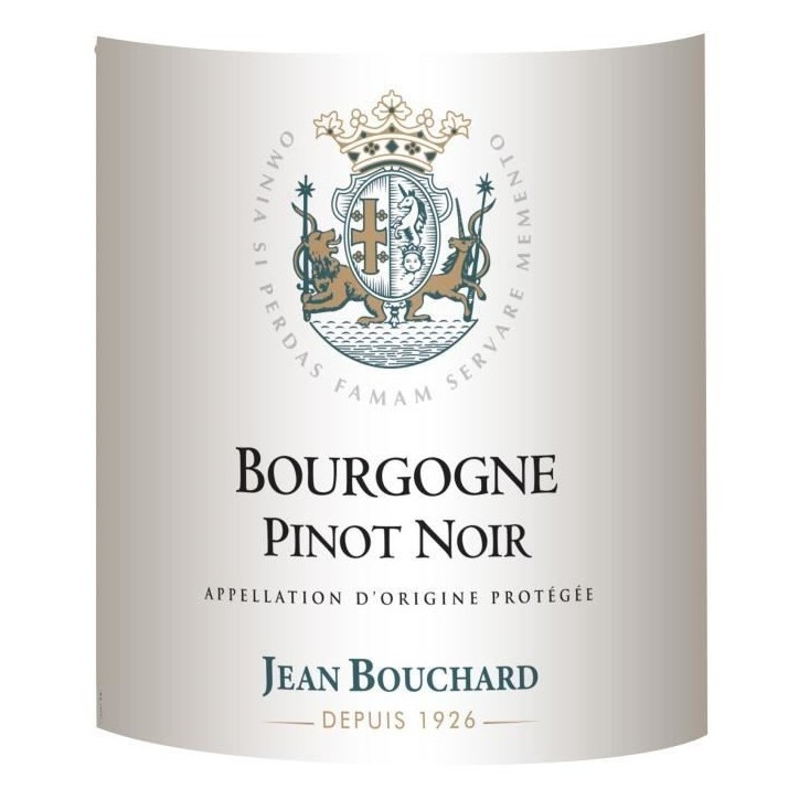Jean Bouchard Pinot Noir 2019 - Vin rouge de Bourgogne