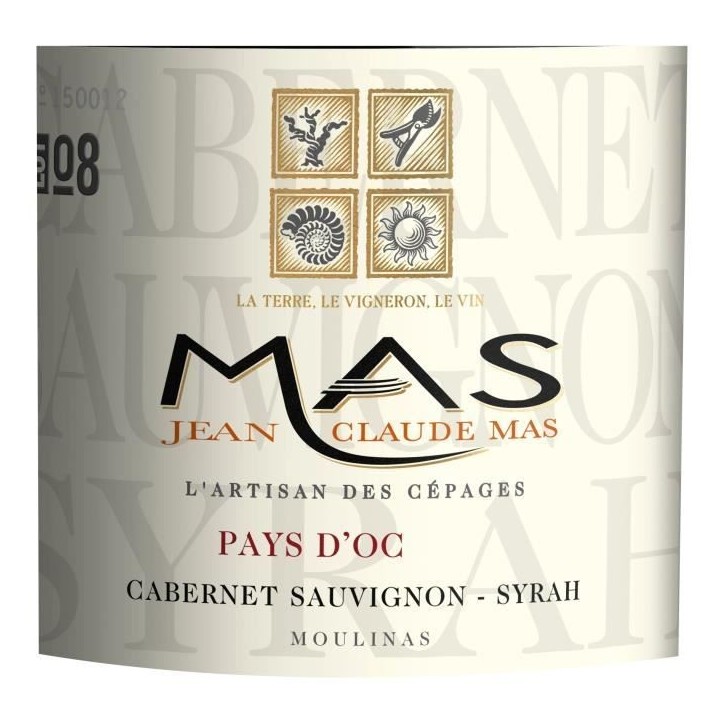 Jean Claude Mas L'Artisan des Cépages 2023 Pays d'Oc Cabernet Sauvignon Syrah - Vin de rouge Languedoc