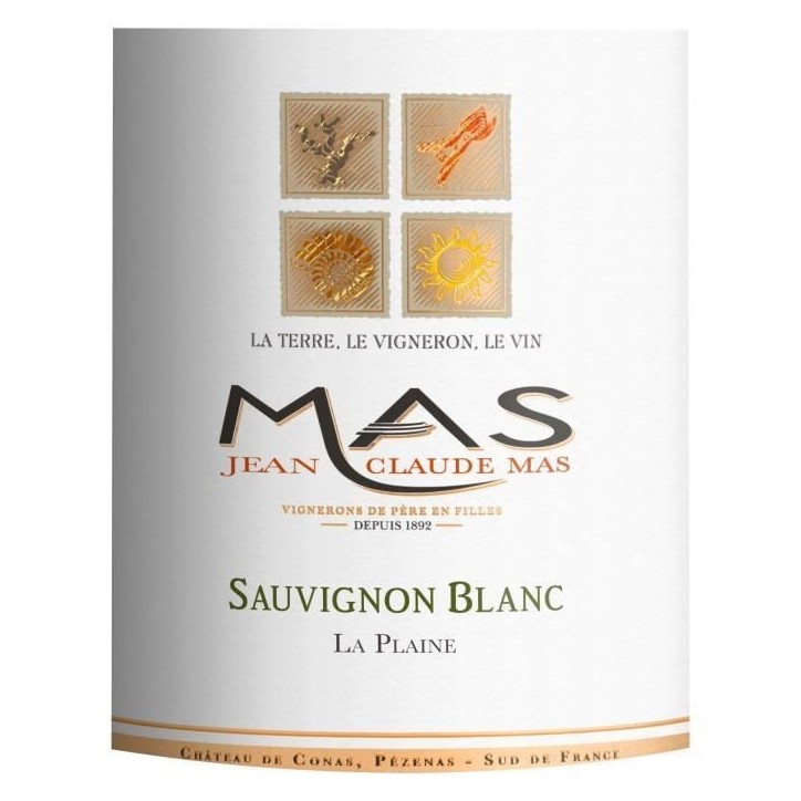 Jean Claude Mas Classique 2023 Sauvignon La Plaine - Vin blanc de Languedoc