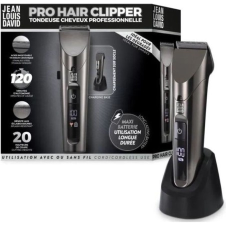 Tondeuse cheveux - JEAN LOUIS DAVID - Pro Hair Clipper - 20 Hauteurs d