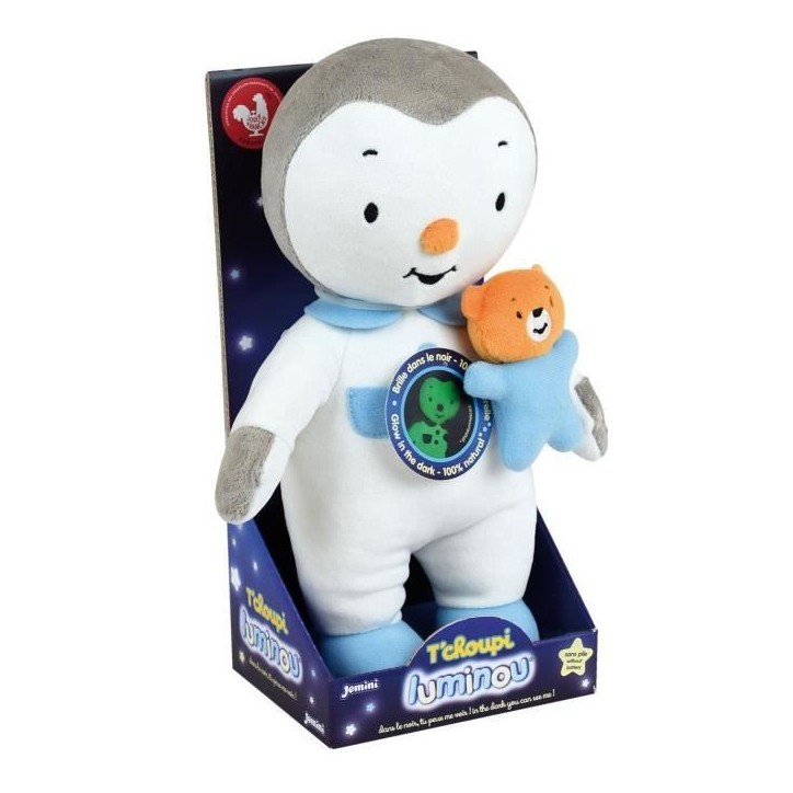 JEMINI Peluche T'choupi Luminou 25cm JEMINI Peluche T'choupi Luminou 25cm