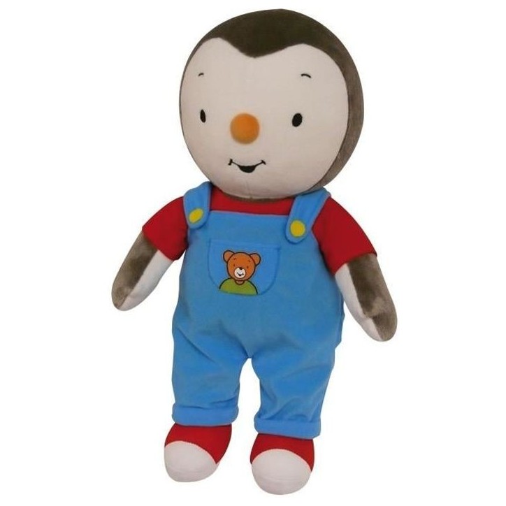 Peluche T'choupi - Jemini - T'choupi +/- 45cm - Intérieur - Bleu - Garçon et Fille - 12 mois+