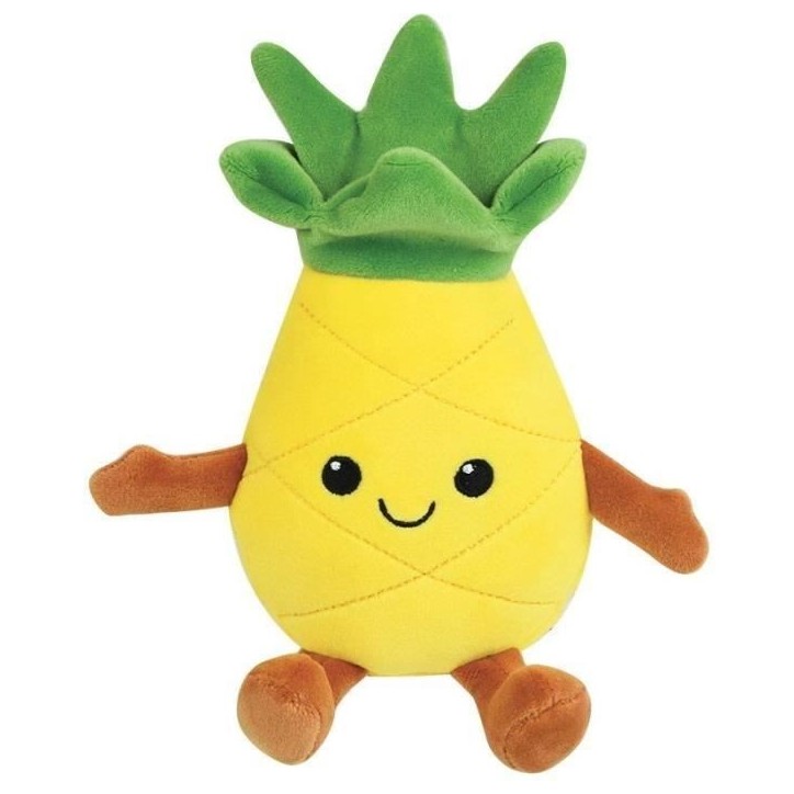 JEMINI Fruity 's cagette de 6 peluches toutes douces fruits et légumes +/- 17 cm JEMINI Fruity 's cagette de 6 peluches toutes douces fruits et légumes +/- 17 cm