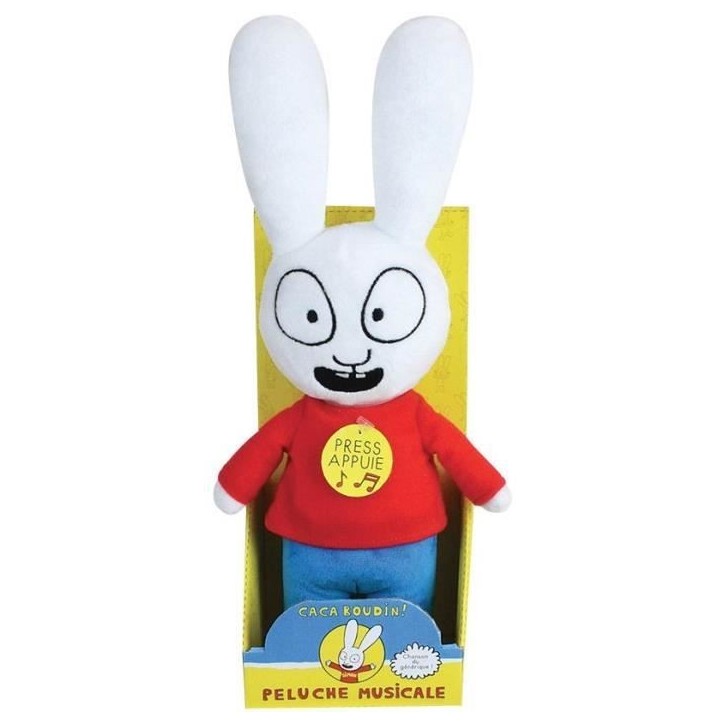 JEMINI Simon peluche +/- 30 cm musicale générique ca ca c'est Simon caca boudin JEMINI Simon peluche +/- 30 cm musicale générique ca ca c'est Simon caca boudin