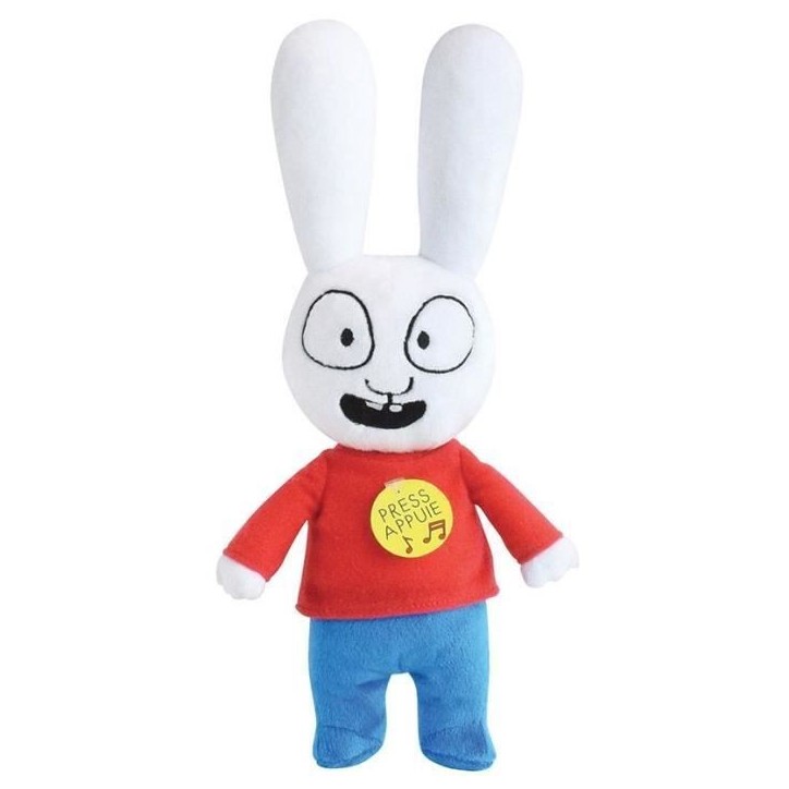 JEMINI Simon peluche +/- 30 cm musicale générique ca ca c'est Simon caca boudin JEMINI Simon peluche +/- 30 cm musicale générique ca ca c'est Simon caca boudin