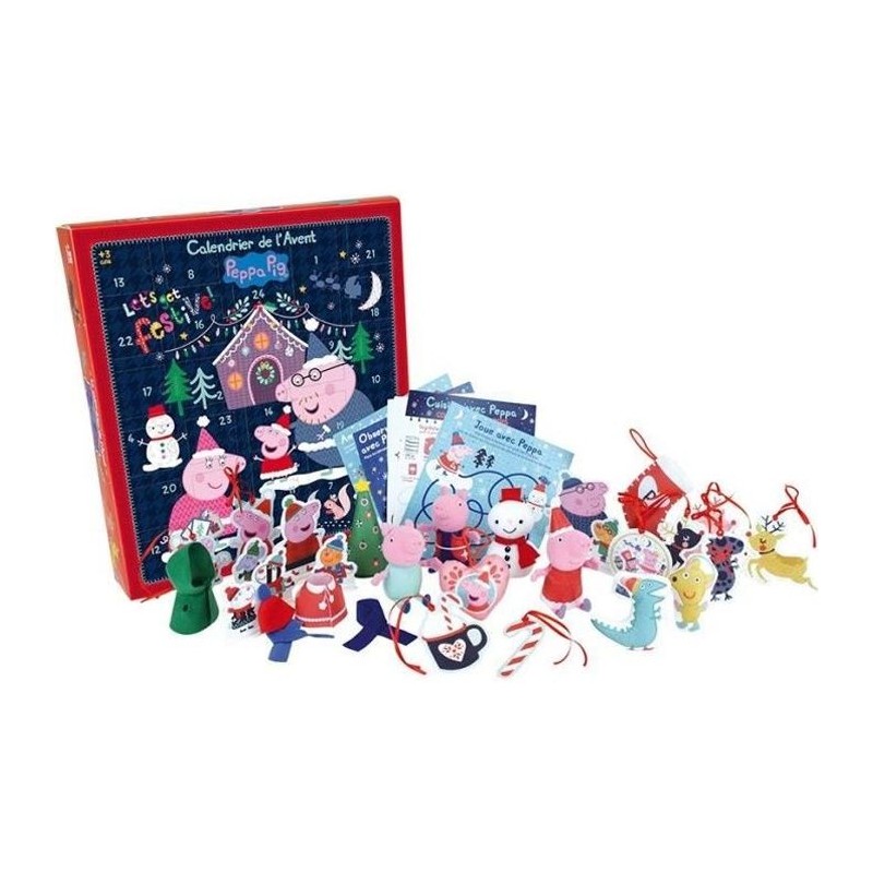 Calendrier de l'avant 36 pieces - Peppa Pig - JEMINI - 36 x 39,5 cm