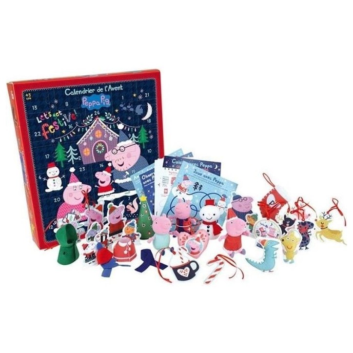 Calendrier de l'avant 36 pieces - Peppa Pig - JEMINI - 36 x 39,5 cm Calendrier de l'avant 36 pieces - Peppa Pig - JEMINI - 36 x 39,5 cm