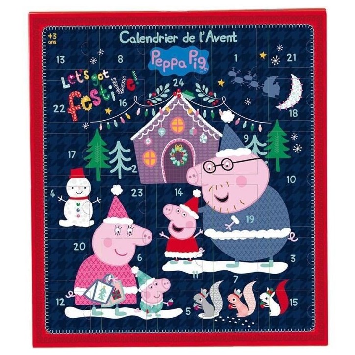 Calendrier de l'avant 36 pieces - Peppa Pig - JEMINI - 36 x 39,5 cm Calendrier de l'avant 36 pieces - Peppa Pig - JEMINI - 36 x 39,5 cm