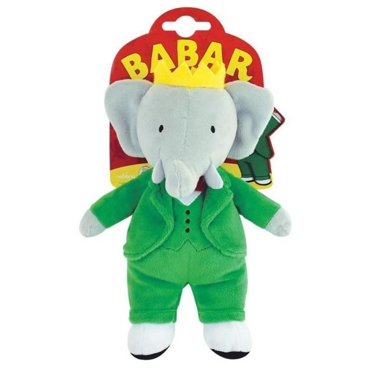 Babar Peluche Éléphant +/- 20 cm - JEMINI - Représentation parfaite du roi des éléphants. Babar Peluche Éléphant +/- 20 cm - JEMINI - Représentation parfaite du roi des éléphants.