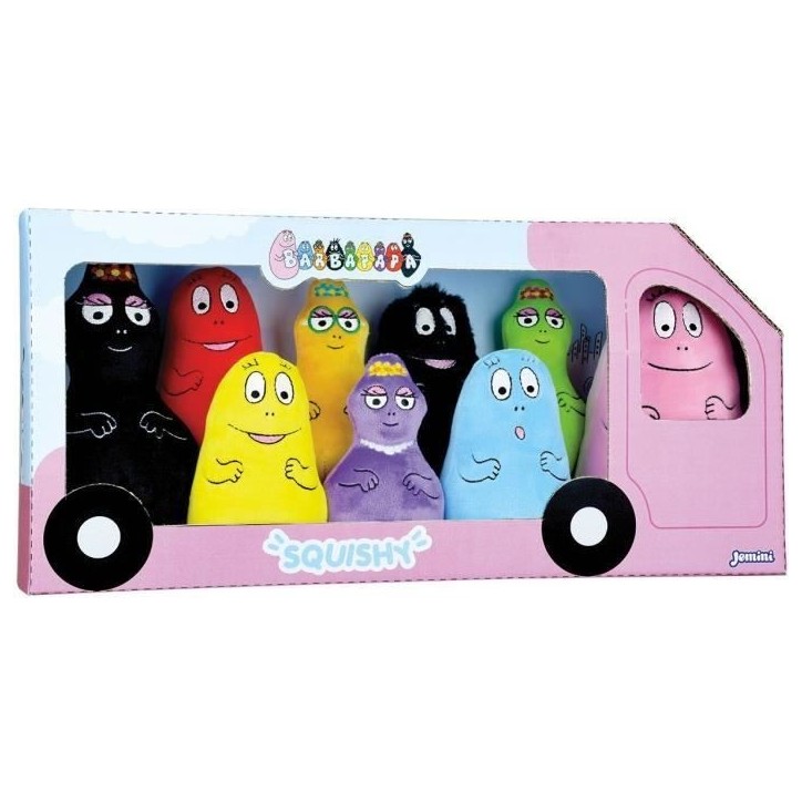 Coffret 9 Peluches Barbapapa +/- 15 cm - JEMINI - Inclut Barbapapa, Barbamama et leurs sept enfants. Coffret 9 Peluches Barbapapa +/- 15 cm - JEMINI - Inclut Barbapapa, Barbamama et leurs sept enfants.