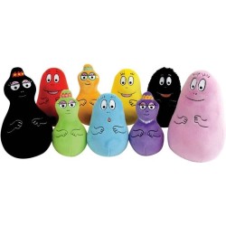 Coffret 9 Peluches Barbapapa +/- 15 cm - JEMINI - Inclut Barbapapa, Ba