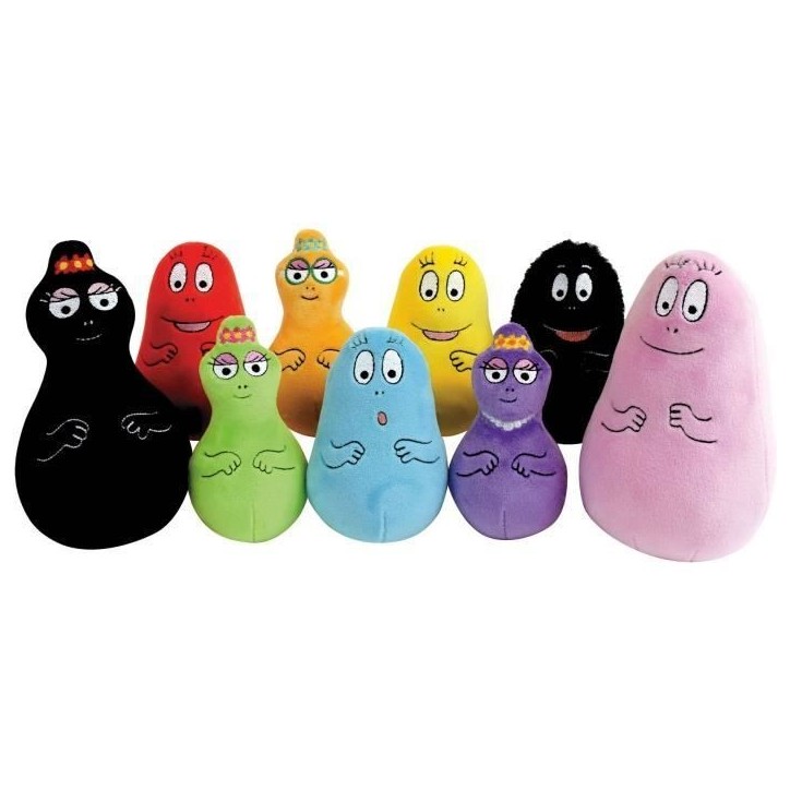 Coffret 9 Peluches Barbapapa +/- 15 cm - JEMINI - Inclut Barbapapa, Barbamama et leurs sept enfants. Coffret 9 Peluches Barbapapa +/- 15 cm - JEMINI - Inclut Barbapapa, Barbamama et leurs sept enfants.