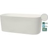 Jardiniere avec réserve d'eau - GARDEN ID Respect - Blanc 50 x 17 cm