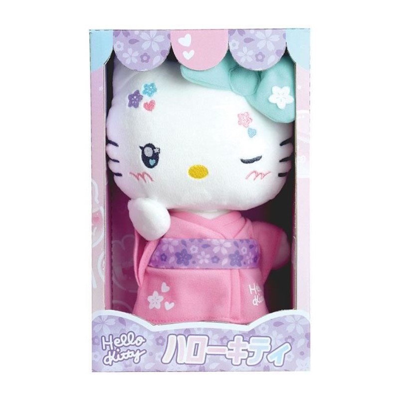 Hello Kitty Kimono Kawai Peluche +- 22 cm - JEMINI - Version kawai ave Hello Kitty Kimono Kawai Peluche +- 22 cm - JEMINI - Version kawai ave