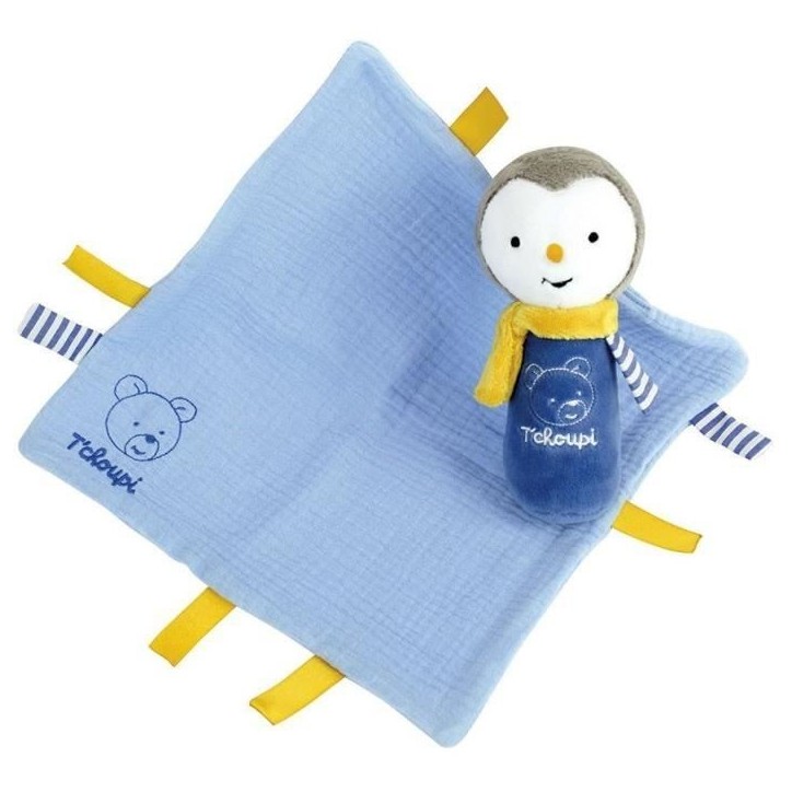 T'choupi Baby Coffret Naissance avec Doudou et Peluche Hochet +/- 25 cm - JEMINI - Idéal pour un cadeau de naissance.