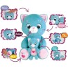 Peluche douce - JEMINI - TOONIES - Maman Chat intéractive et son béb