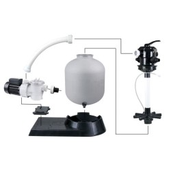 Kit de filtration a sable Ubbink pour piscine - Poolfilterset 400 - D