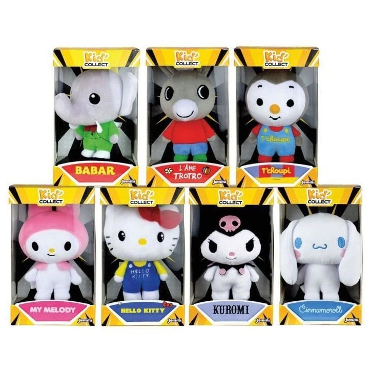 Peluche a collectionner Kuromi - JEMINI - Hello Kitty - Kid'collect +/- 13 cm Peluche a collectionner Kuromi - JEMINI - Hello Kitty - Kid'collect +/- 13 cm