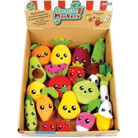 Lot de 18 pochettes surprises - JEMINI - Surprise Market - Peluche fru