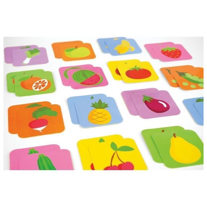 Lot de 18 pochettes surprises - JEMINI - Surprise Market - Peluche fruits ou légumes +/- 10 cm, stickers et cartes mémo Lot de 18 pochettes surprises - JEMINI - Surprise Market - Peluche fruits ou légumes +/- 10 cm, stickers et cartes mémo