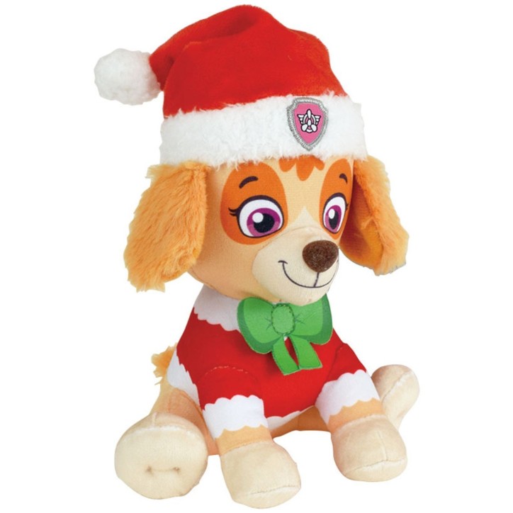 Lot de 3 peluches - Pat'Patrouille - Chase, Stella et Marcus - +/- 17 cm - Version Noël Lot de 3 peluches - Pat'Patrouille - Chase, Stella et Marcus - +/- 17 cm - Version Noël