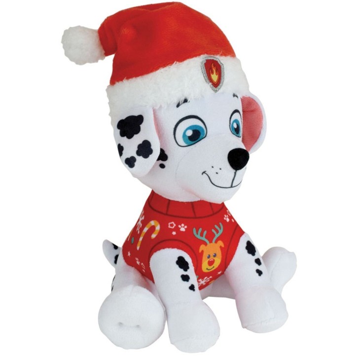 Lot de 3 peluches - Pat'Patrouille - Chase, Stella et Marcus - +/- 17 cm - Version Noël Lot de 3 peluches - Pat'Patrouille - Chase, Stella et Marcus - +/- 17 cm - Version Noël