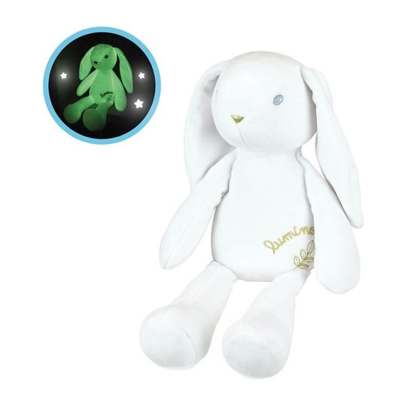 LUMINOU Peluche lumineuse lapin +/- 30 cm LUMINOU Peluche lumineuse lapin +/- 30 cm