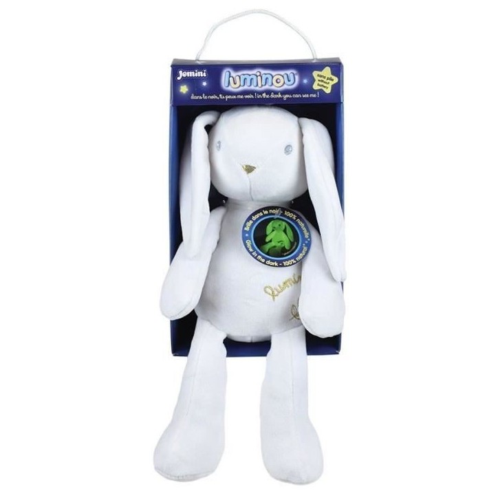LUMINOU Peluche lumineuse lapin +/- 30 cm LUMINOU Peluche lumineuse lapin +/- 30 cm