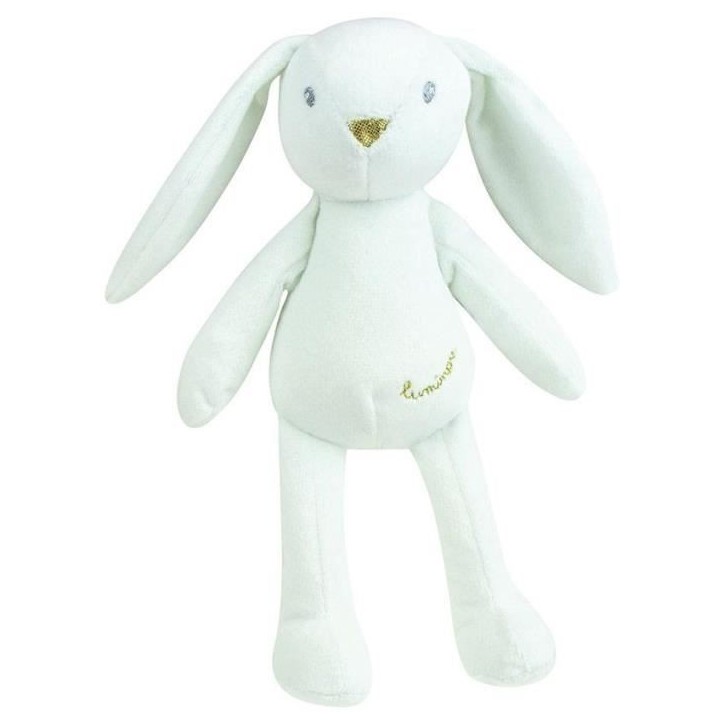 JEMINI Luminou Lapin blanc Peluche lumineuse naturelle fonctionne sans pile+/- 20 cm